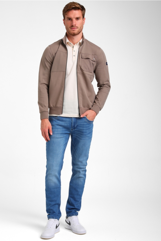 PRAKTISCH INTERLOCK VEST 425941 5997 desert taupe
